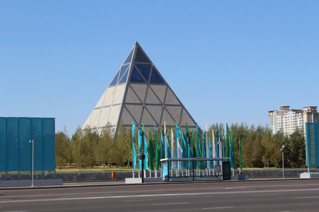 palace of peace and consent in astana, photo taken by roma konczak