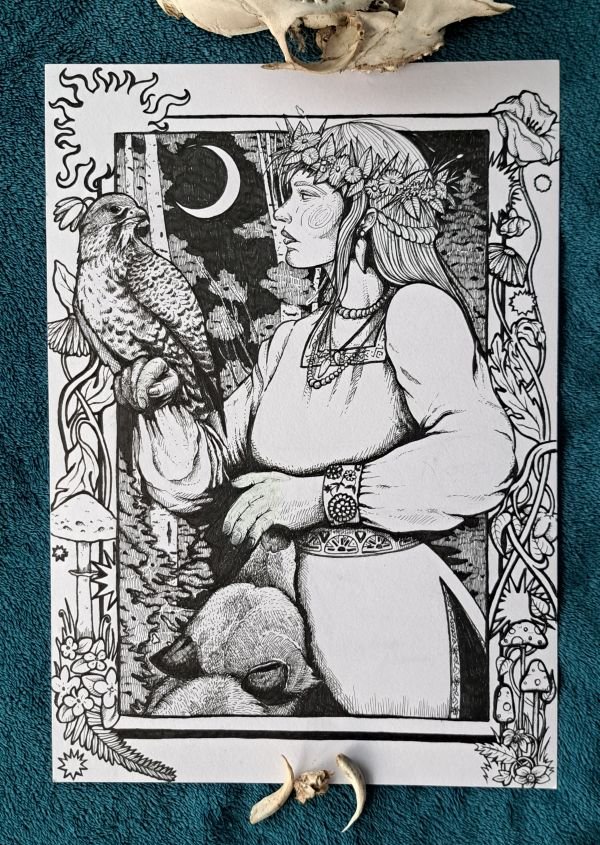 Roma Kończak's illustration "Dziewanna"