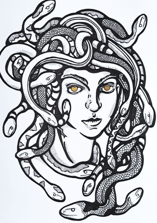 Roma Kończak's illustration "Medusa"