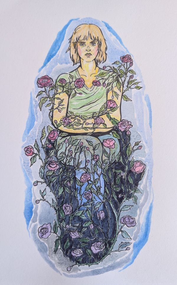 Roma Kończak's illustration "Chronic pain"