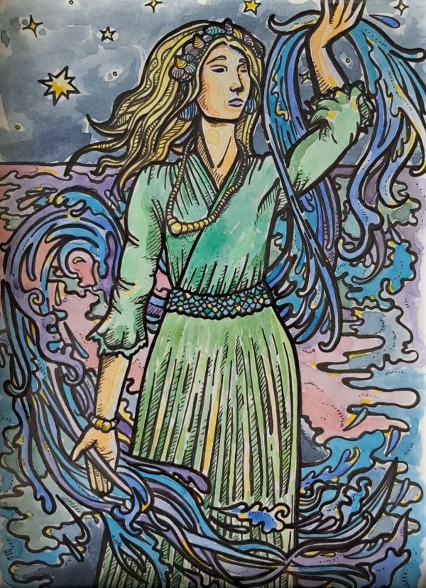 Roma Kończak's illustration "The spirit of water"